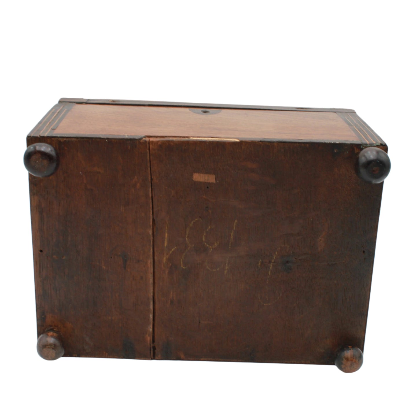 Antique Georgian Regency Mahogany Tea Caddy with Dome Lid, c.1810 – Lockable Tea Box with Lined Interior