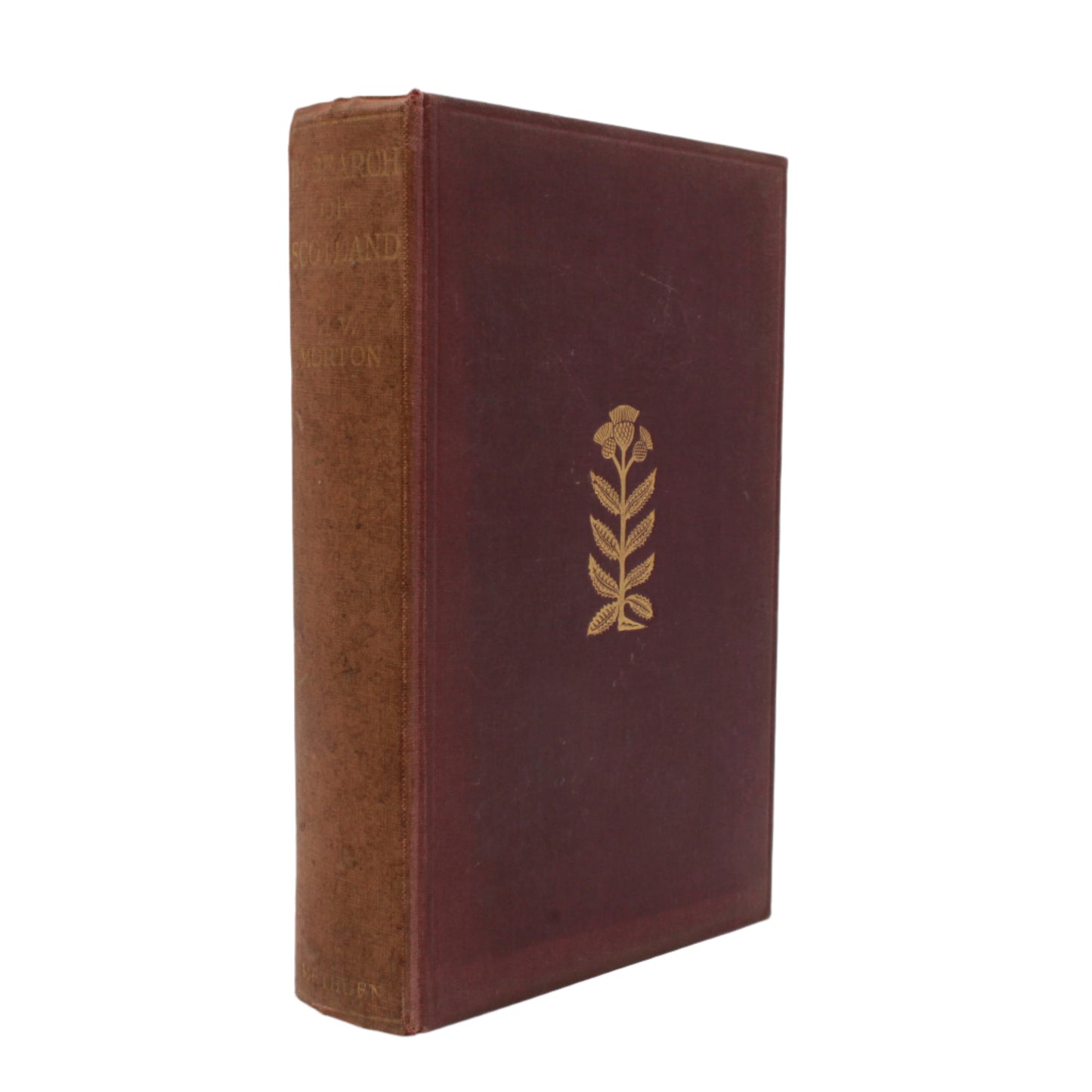 1933 "In Search of Scotland" Red Maroon Cloth Book