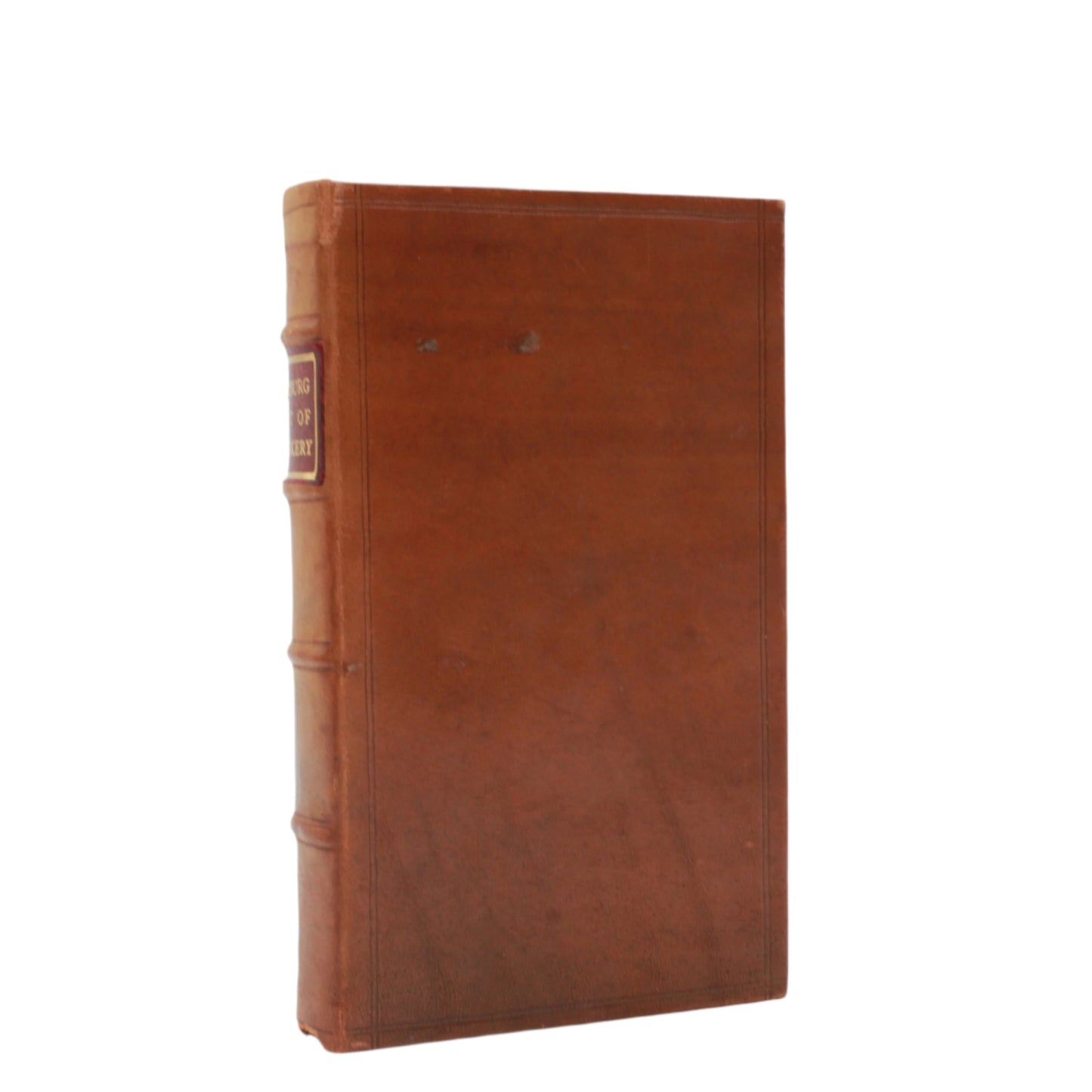 Antique Cookbook "The Williamsburg Art of Cookery " Tan Full Leather Book