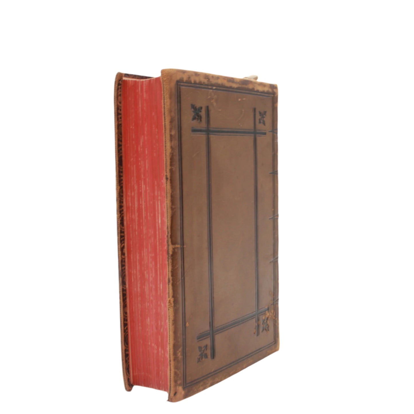 1893 " A Smaller Dictionary of the Bible " Light Brown Full Leather Book