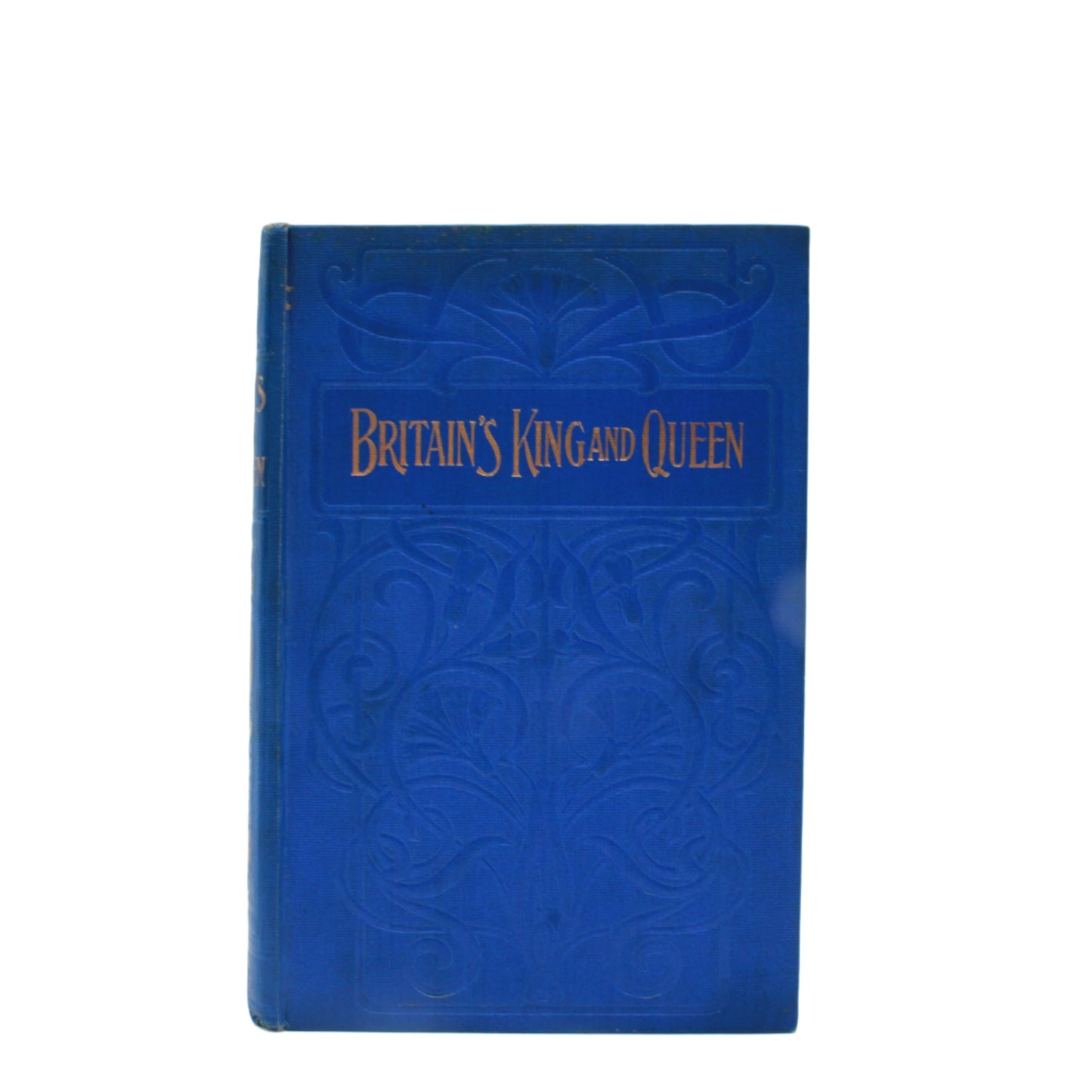1902 " Britain’s King and Queen " Royalty Blue Cloth Book