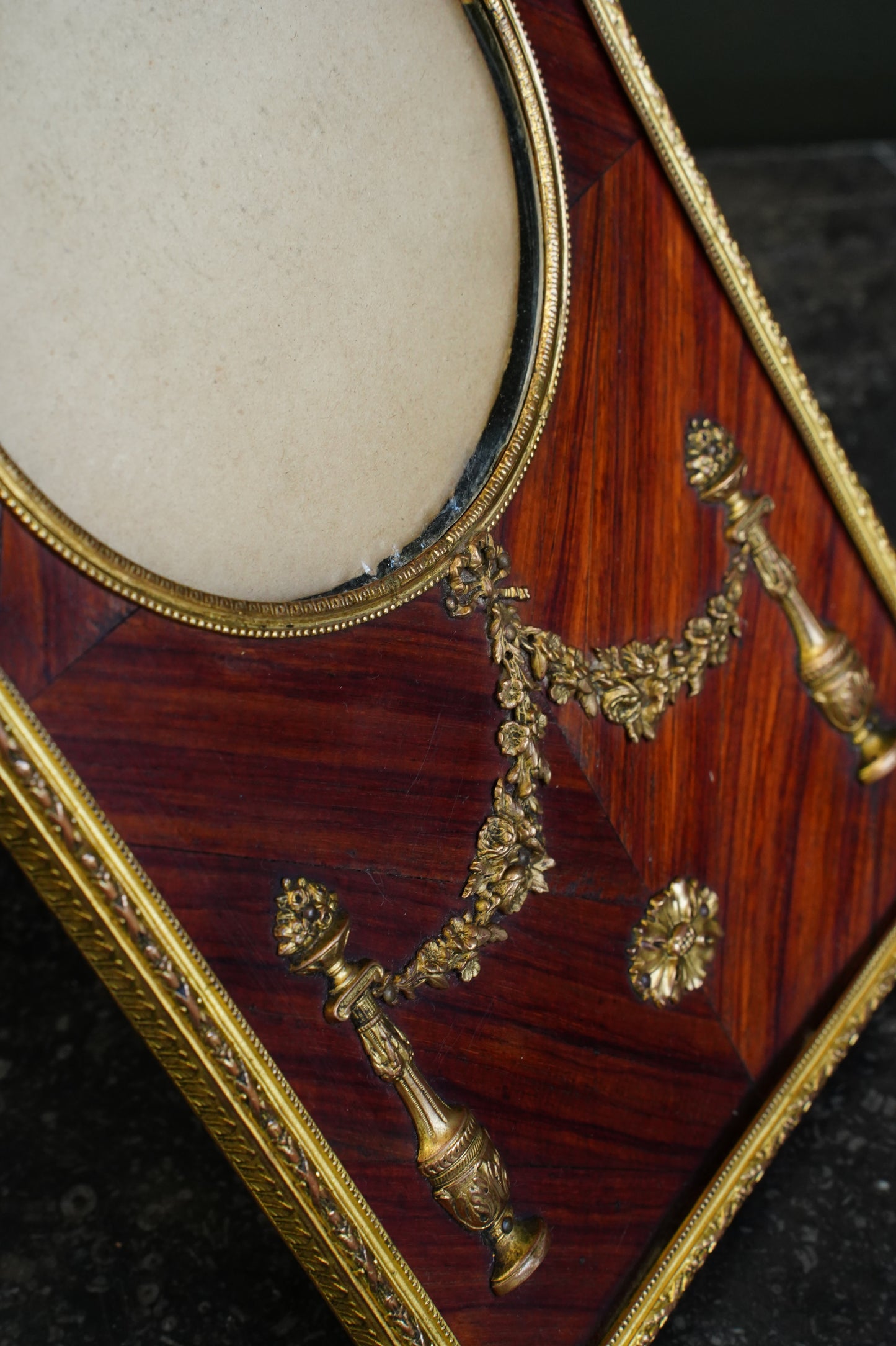 *RESERVED* French Louis XVI Ormolu and Kingwood Picture Frame
