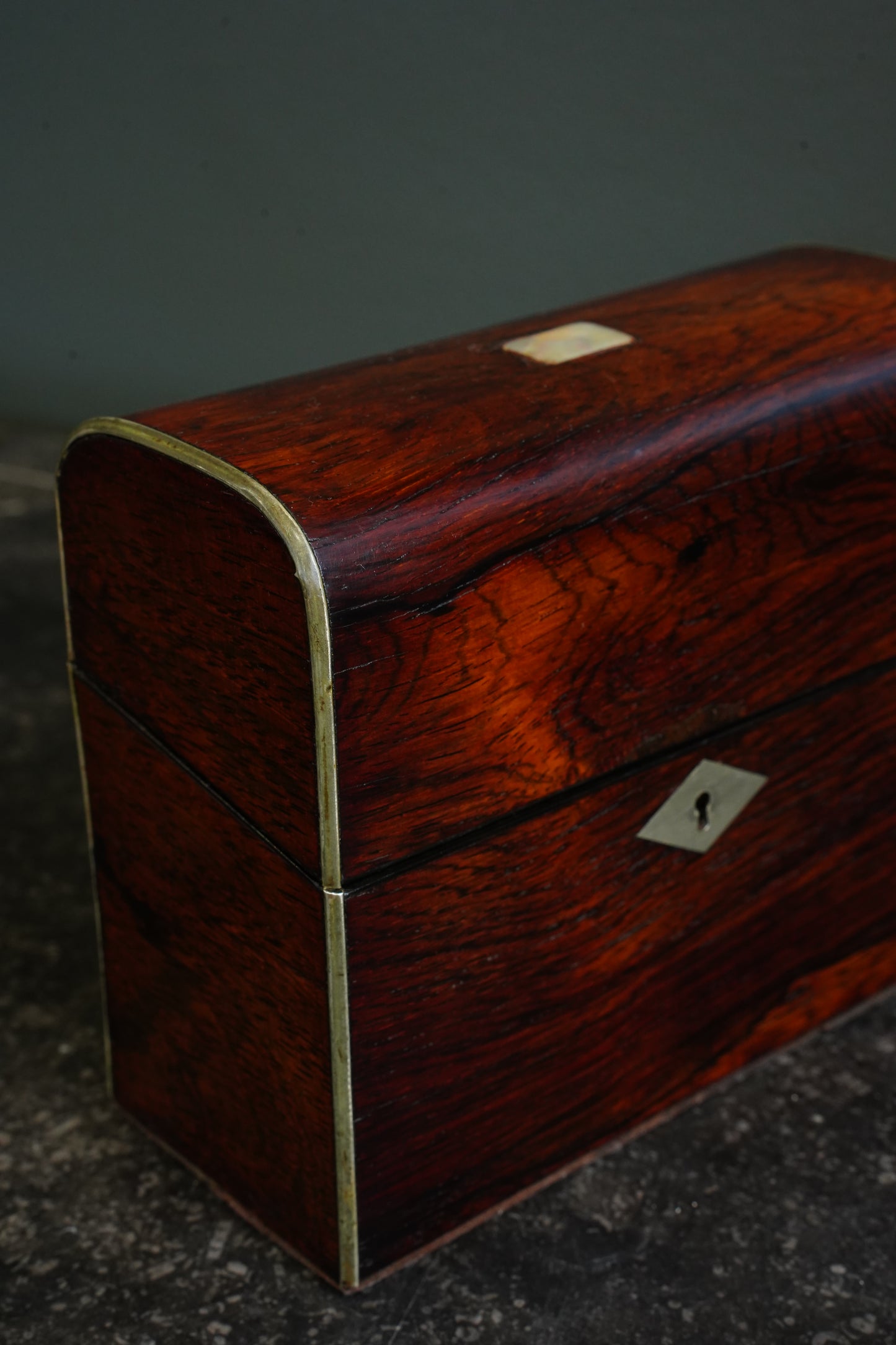 *RESERVED* Antique Victorian Rosewood Dome-Top Box