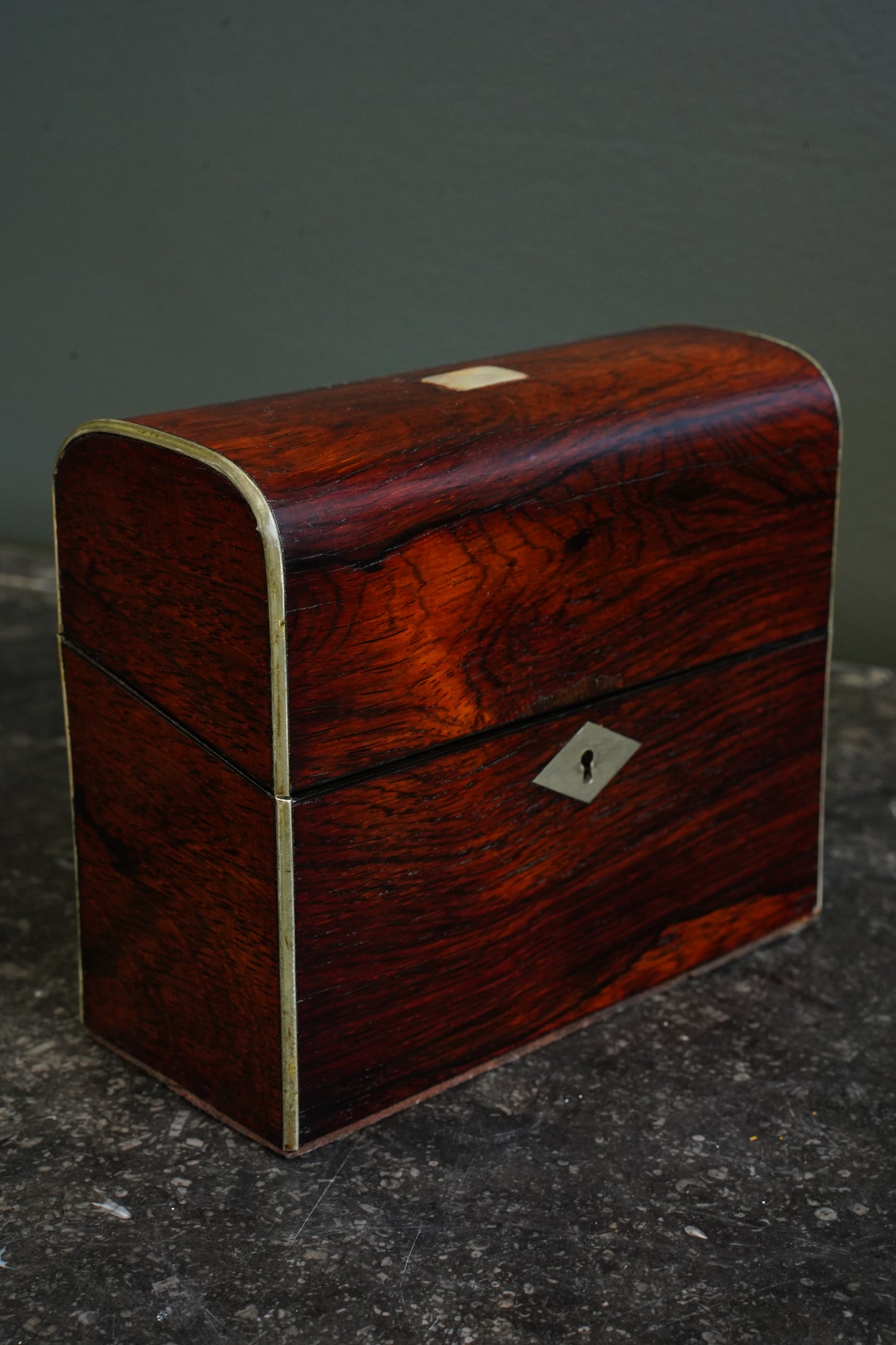 *RESERVED* Antique Victorian Rosewood Dome-Top Box