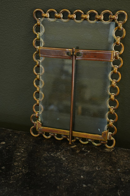 Victorian Brass Chain Link Picture Frame