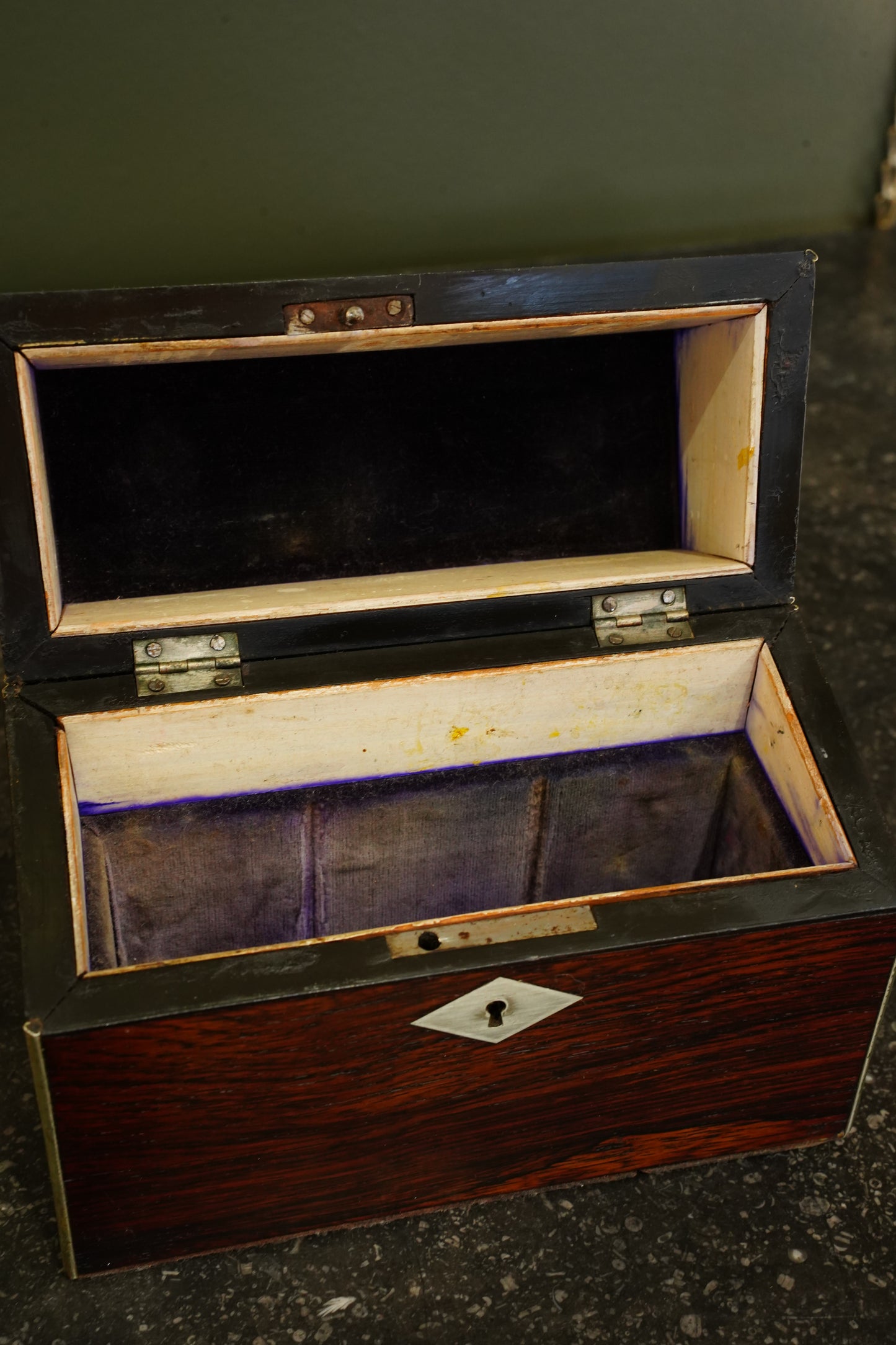 *RESERVED* Antique Victorian Rosewood Dome-Top Box