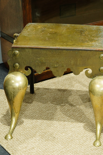 Antique English Brass Footman | Stepstool
