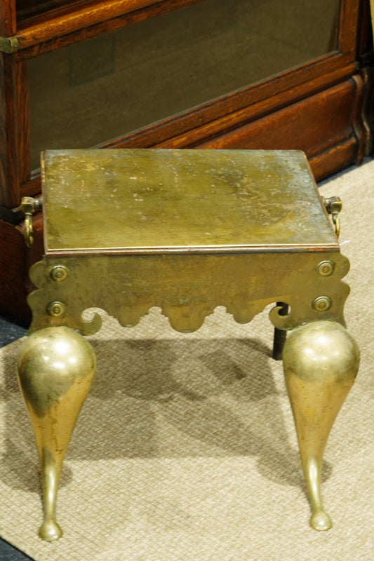 Antique English Brass Footman | Stepstool