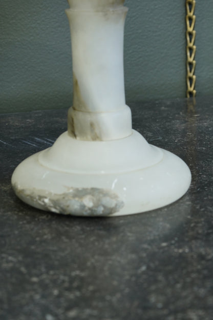 Pair of English Edwardian Alabaster Tazzas, Circa 1900