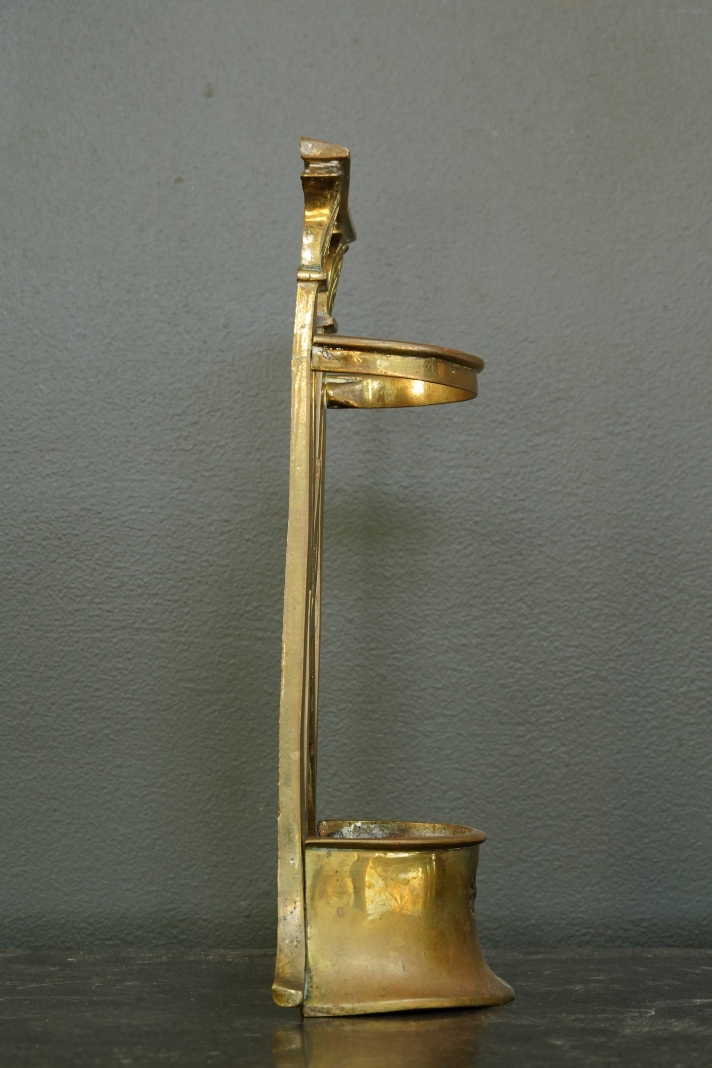 Antique Edwardian Brass Umbrella Stand