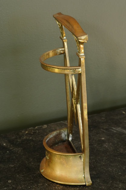 Antique Edwardian Brass Umbrella Stand
