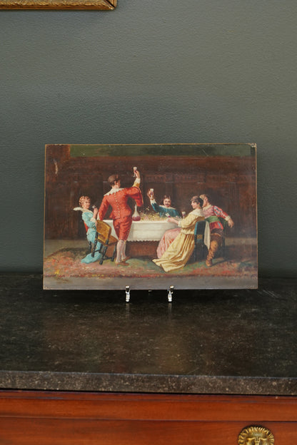 Antique 19th Century Oil on Panel, Continental European School