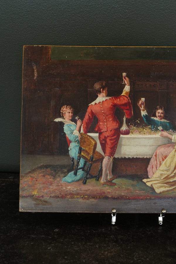 Antique 19th Century Oil on Panel, Continental European School