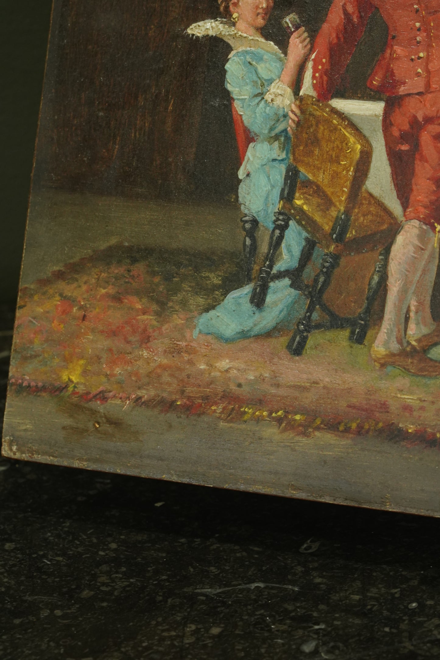 Antique 19th Century Oil on Panel, Continental European School