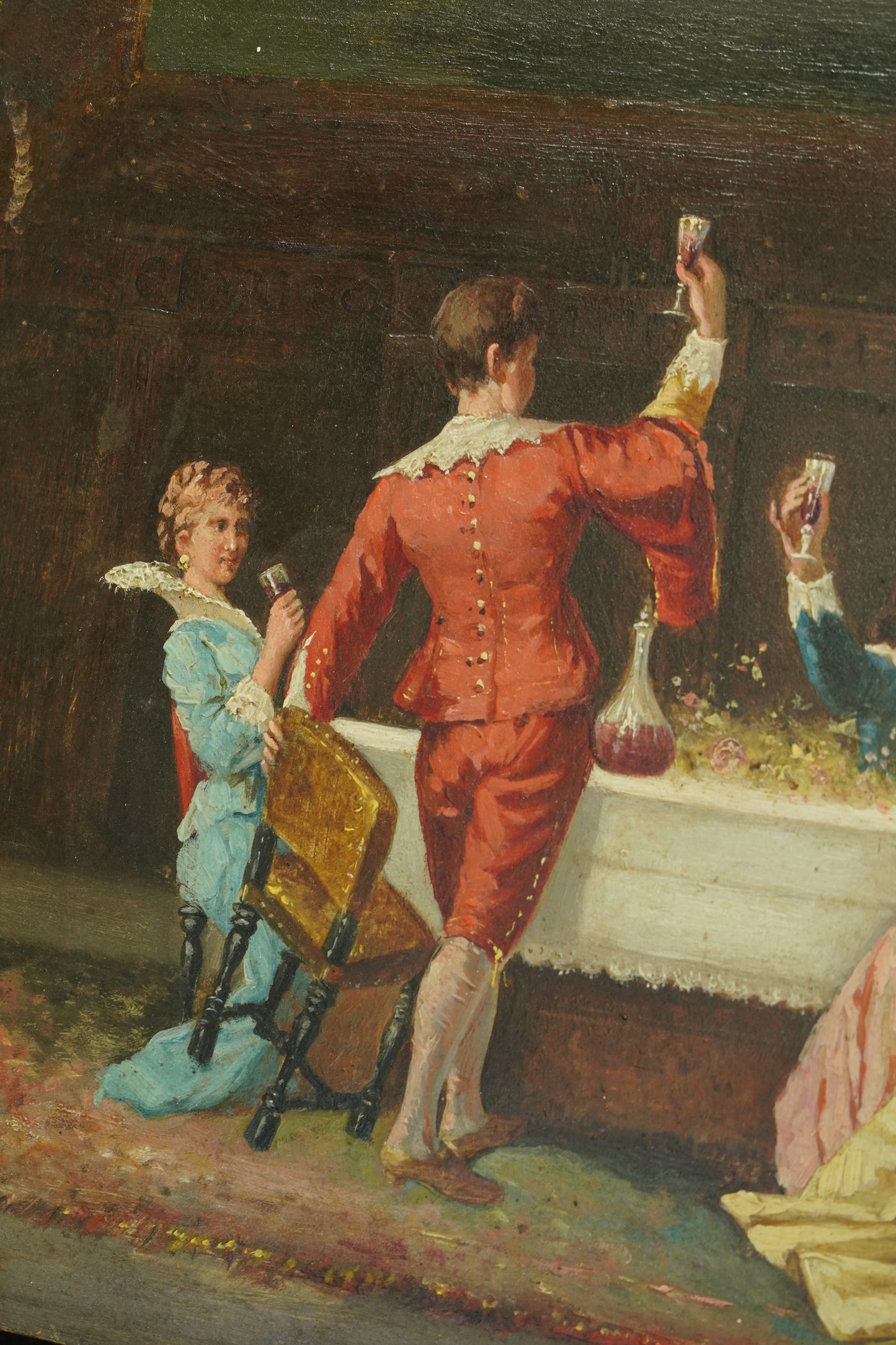 Antique 19th Century Oil on Panel, Continental European School