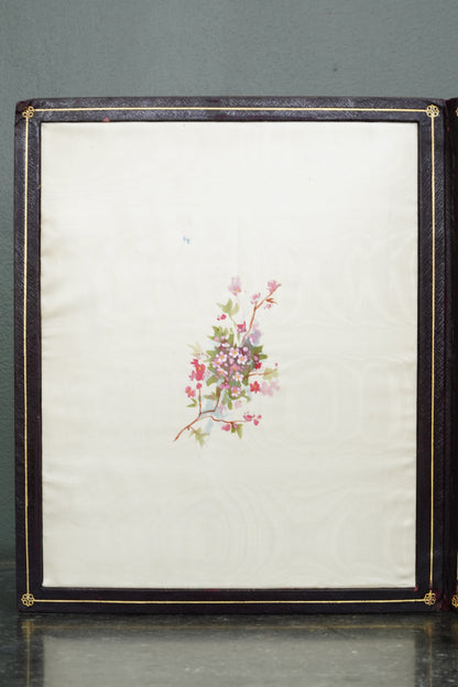 *Reserved* British Christmas 1946 Presentation Folder, Morocco Leather, Illuminated Interior