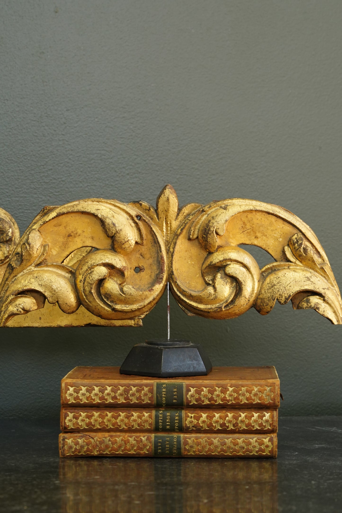 *Reserved* Antique French Gilt Carved Wood Acanthus Fragment