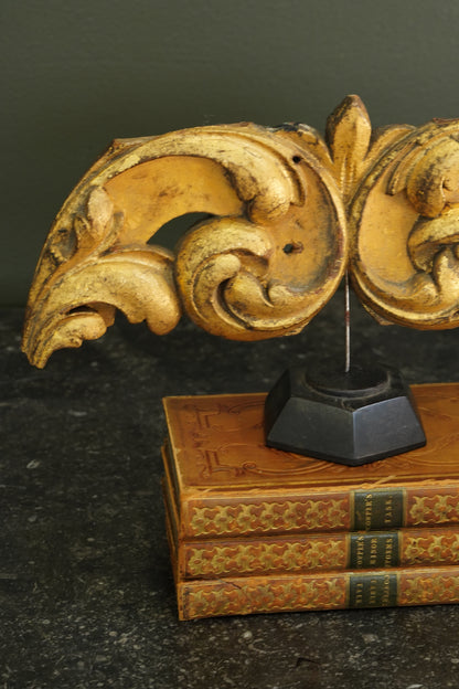 *Reserved* Antique French Gilt Carved Wood Acanthus Fragment