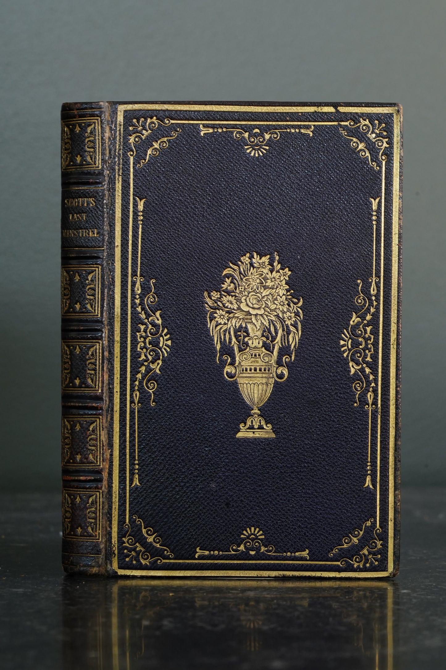 1848 Sir Walter Scott The Lay of the Last Minstrel Purple Leather Book