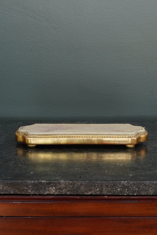 *Reserved* Antique Giltwood Display Plinth, Cartouche Form