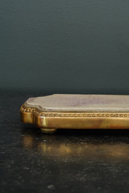 *Reserved* Antique Giltwood Display Plinth, Cartouche Form