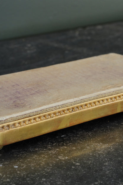 *Reserved* Antique Giltwood Display Plinth, Cartouche Form