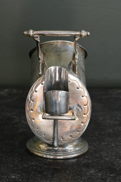 Antique Victorian Silverplate Sugar Scuttle with Scoop