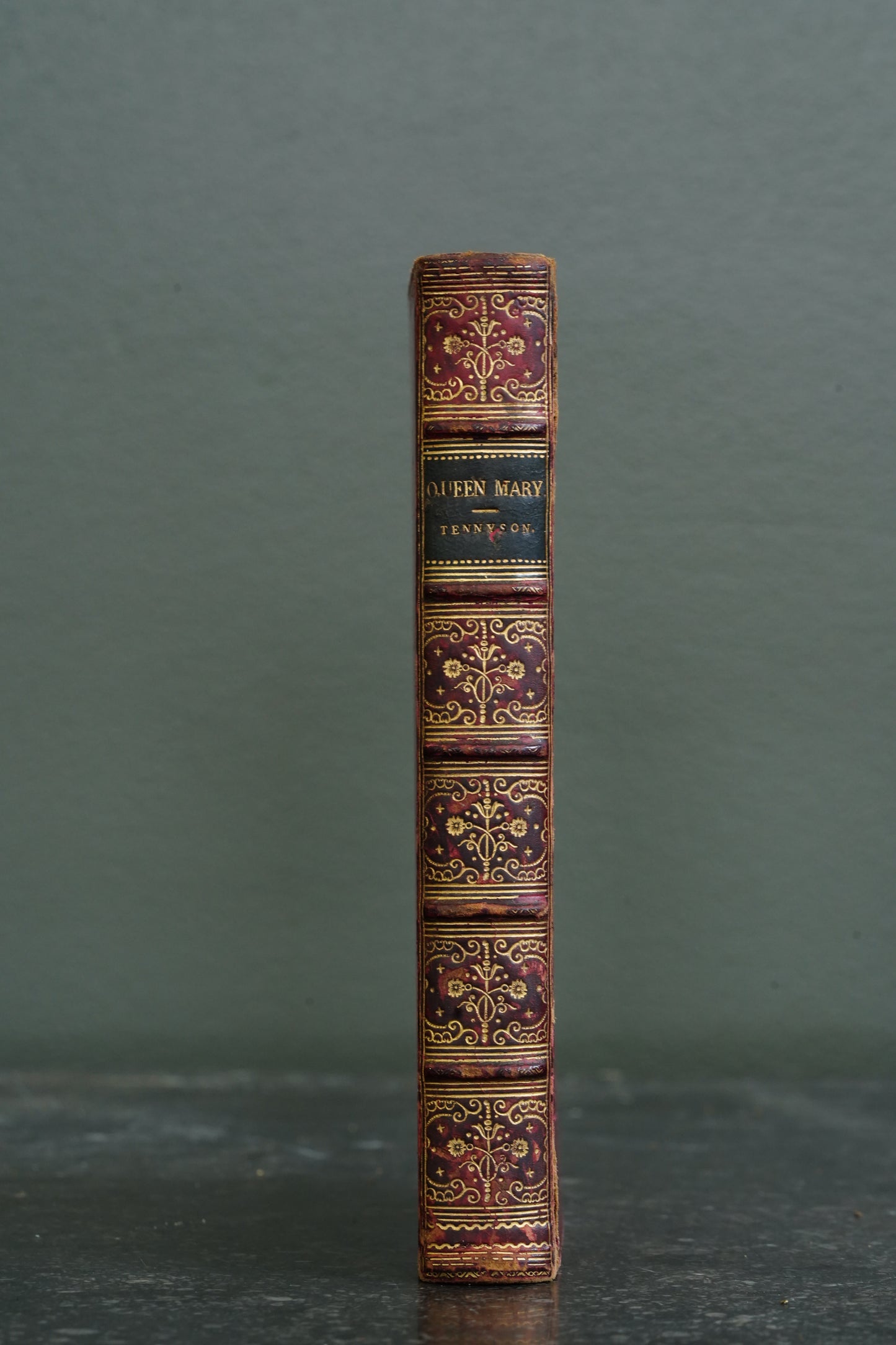 Alfred Tennyson Queen Mary A Drama 1875 First Edition Red Leather