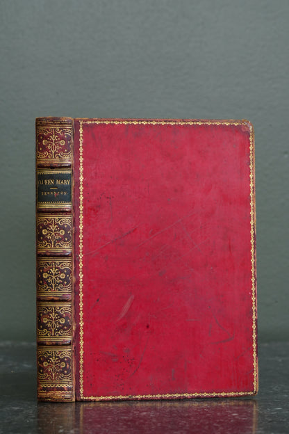Alfred Tennyson Queen Mary A Drama 1875 First Edition Red Leather