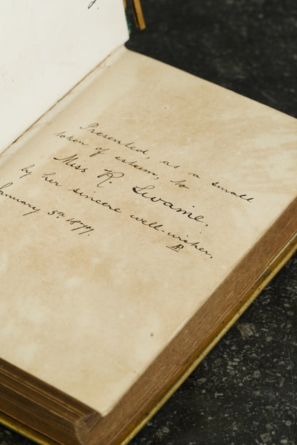 Casquet of Gems 1874 Antique Celluloid Poetry Book