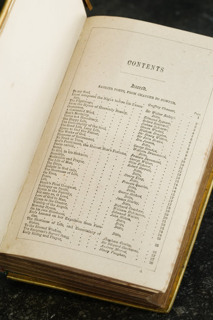 Casquet of Gems 1874 Antique Celluloid Poetry Book