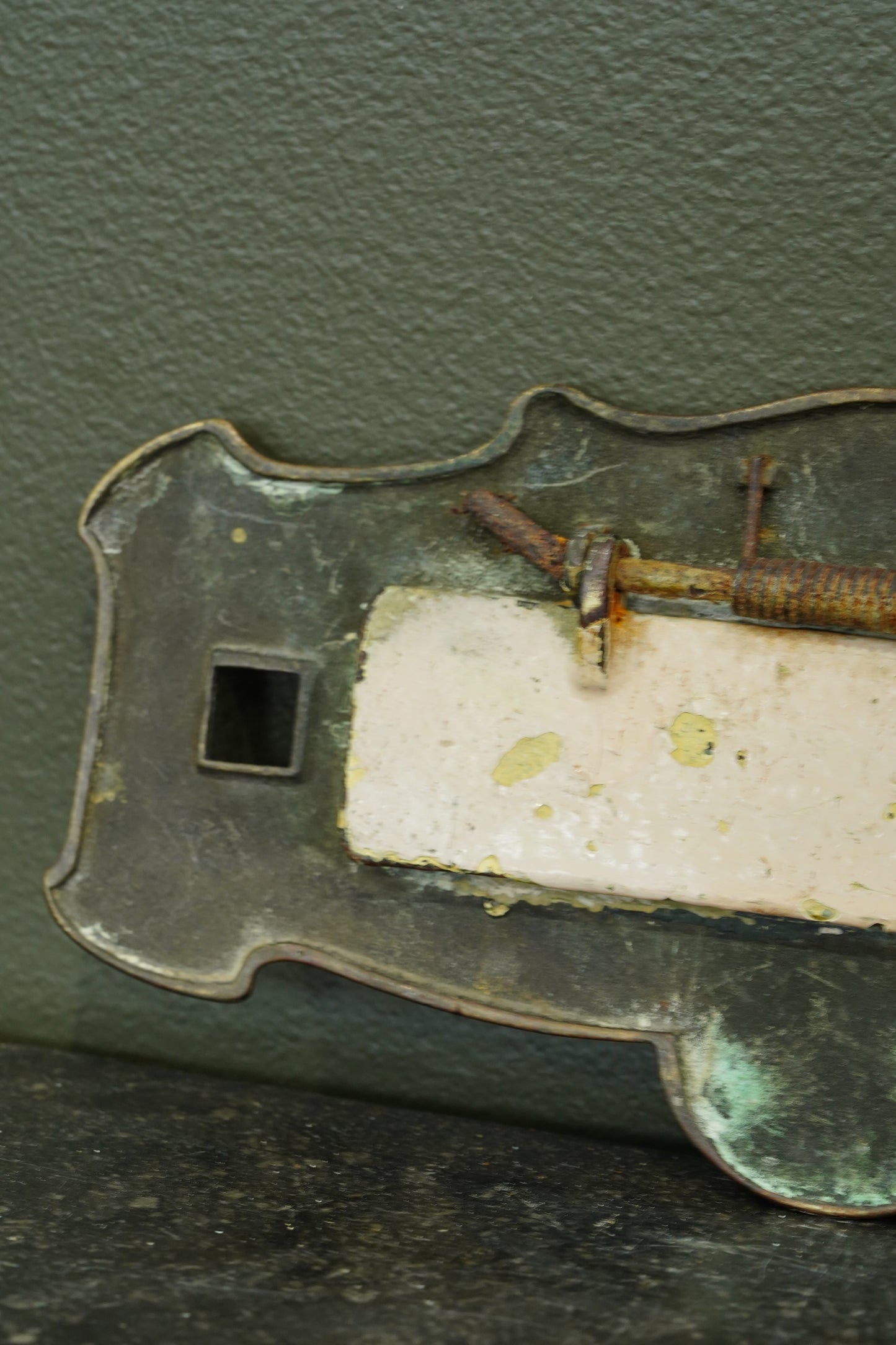 English Brass Letter Plate, Circa 1900