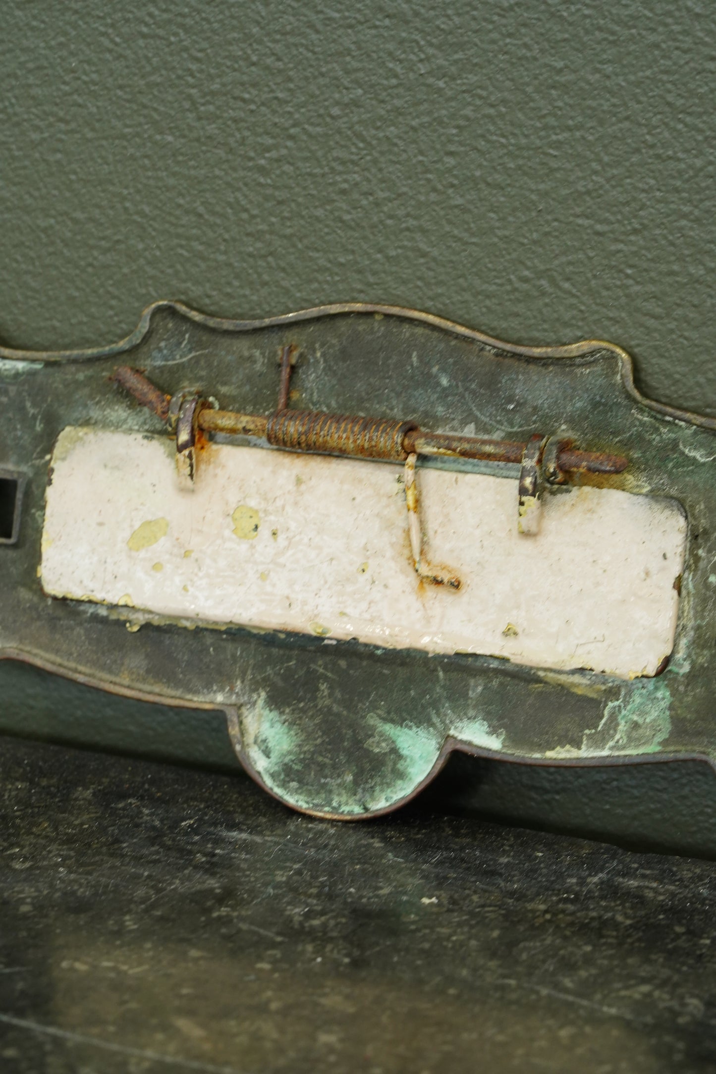 English Brass Letter Plate, Circa 1900