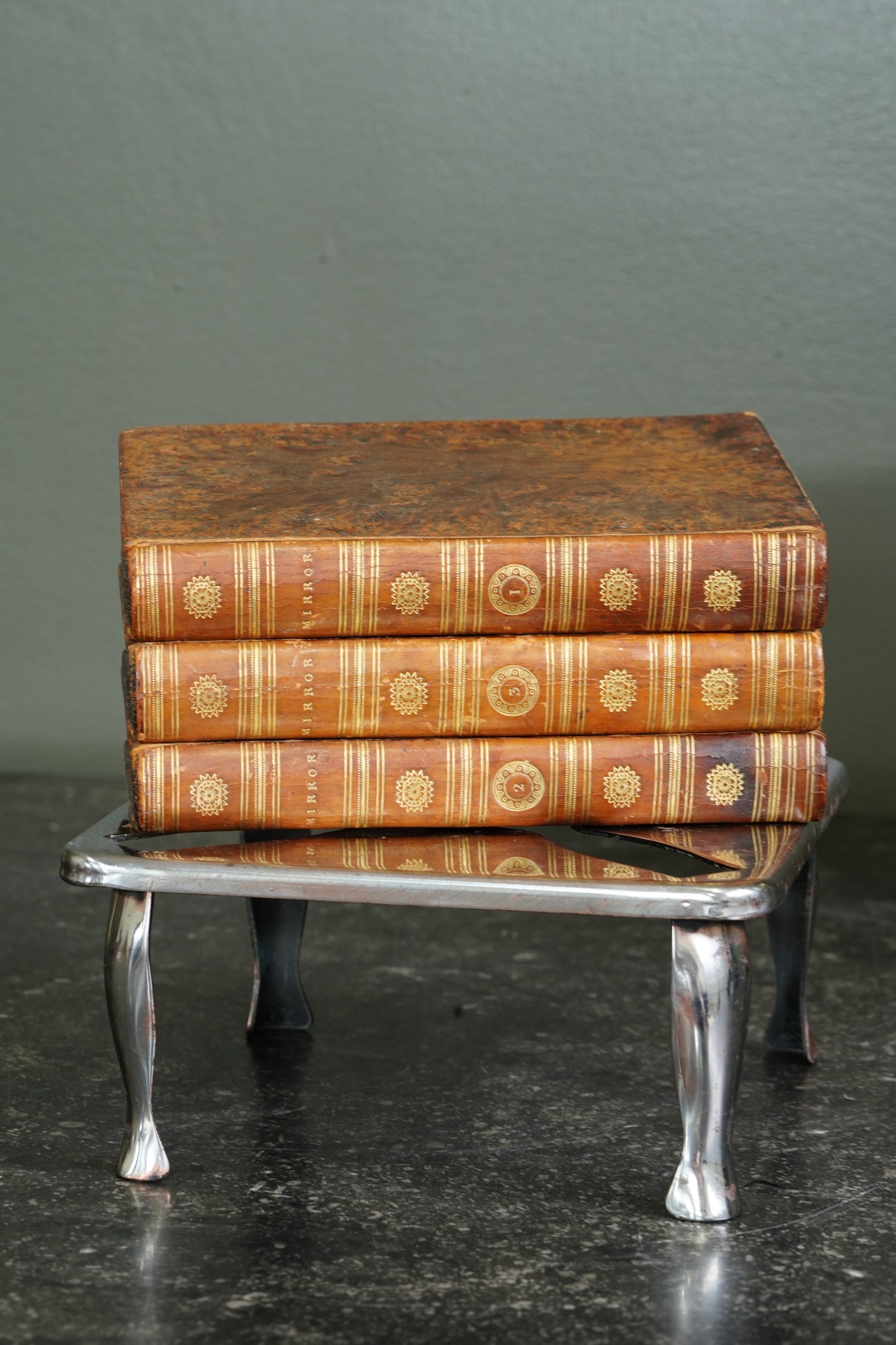 Antique Scottish Literary Essays Three Volumes Full Tree Calf 1809