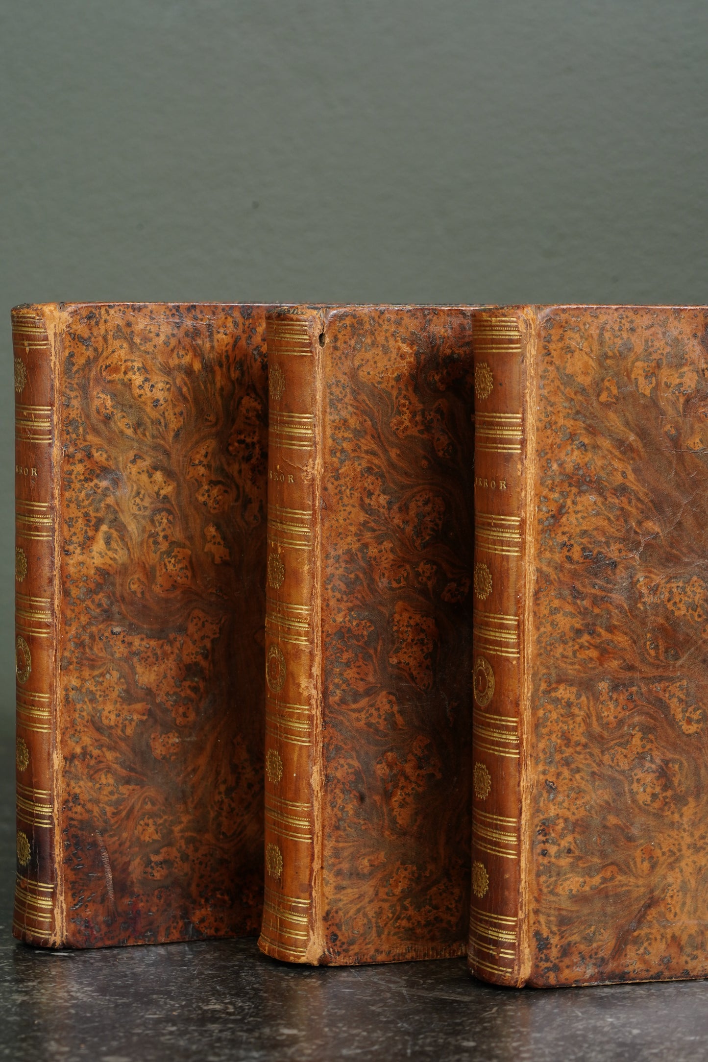 Antique Scottish Literary Essays Three Volumes Full Tree Calf 1809