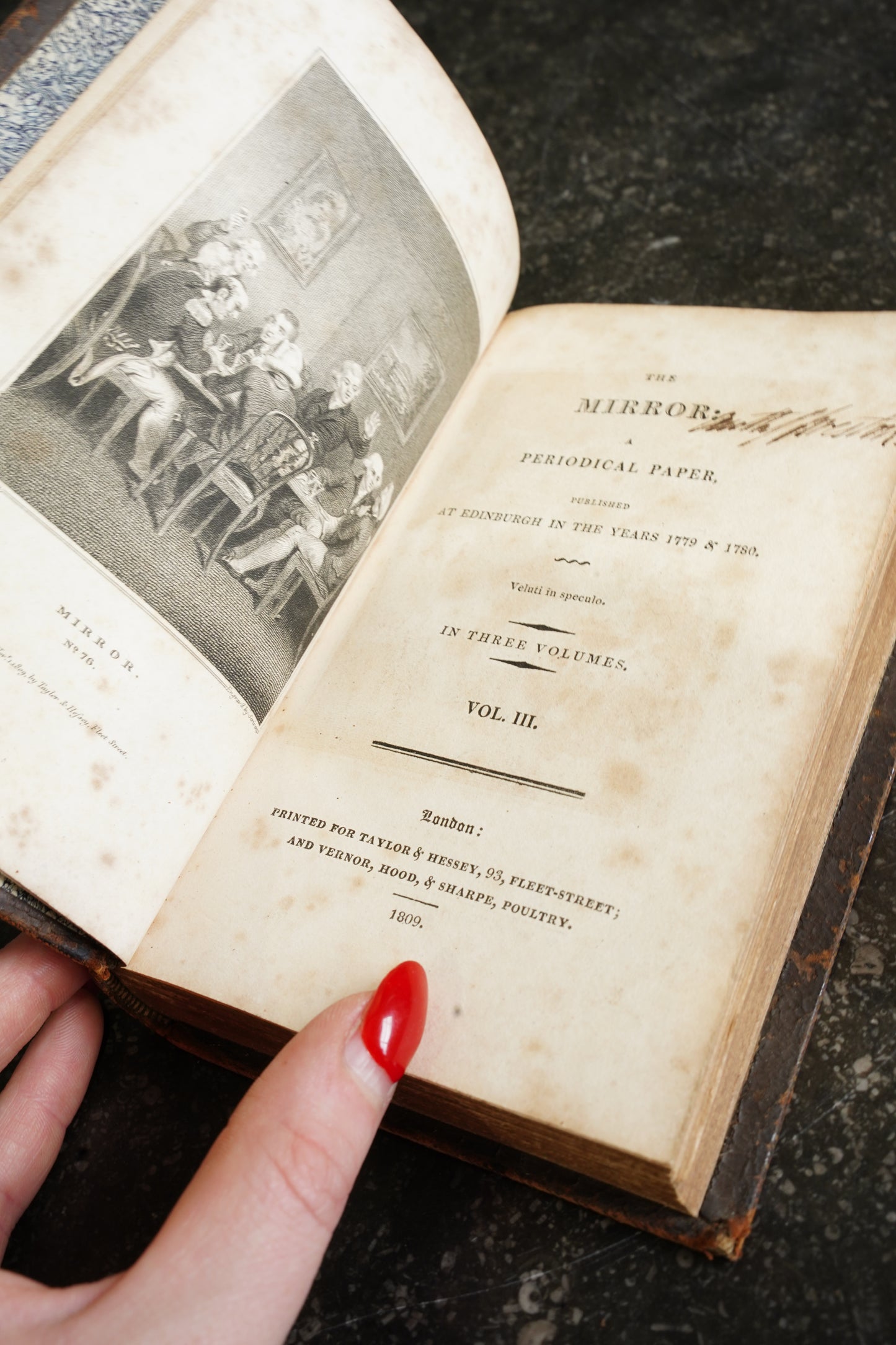 Antique Scottish Literary Essays Three Volumes Full Tree Calf 1809