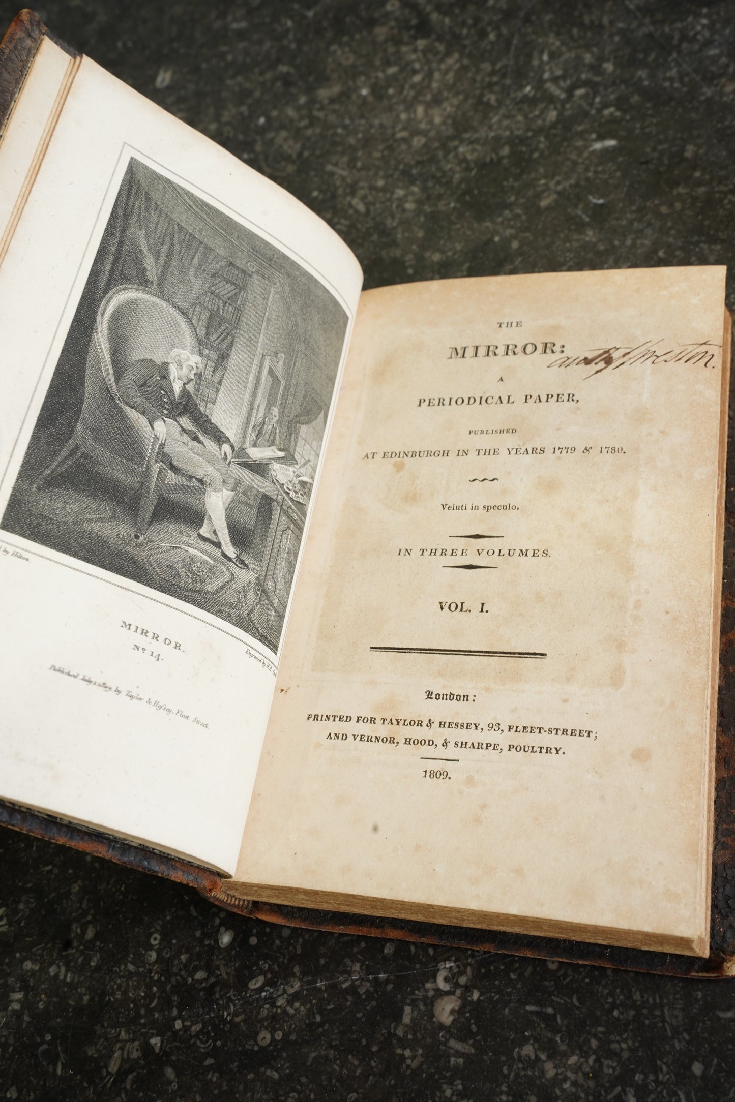 Antique Scottish Literary Essays Three Volumes Full Tree Calf 1809