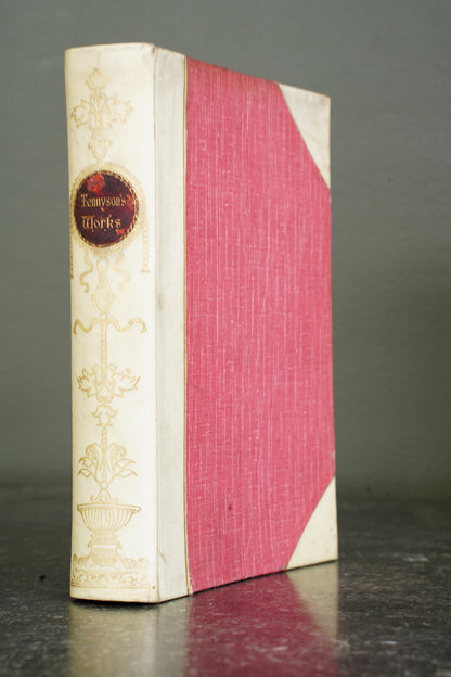 Antique Poems of Tennyson Half Vellum Oxford Edition Circa 1910
