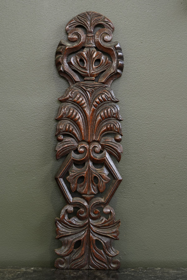 Antique English Carved Oak Architectural Fragment