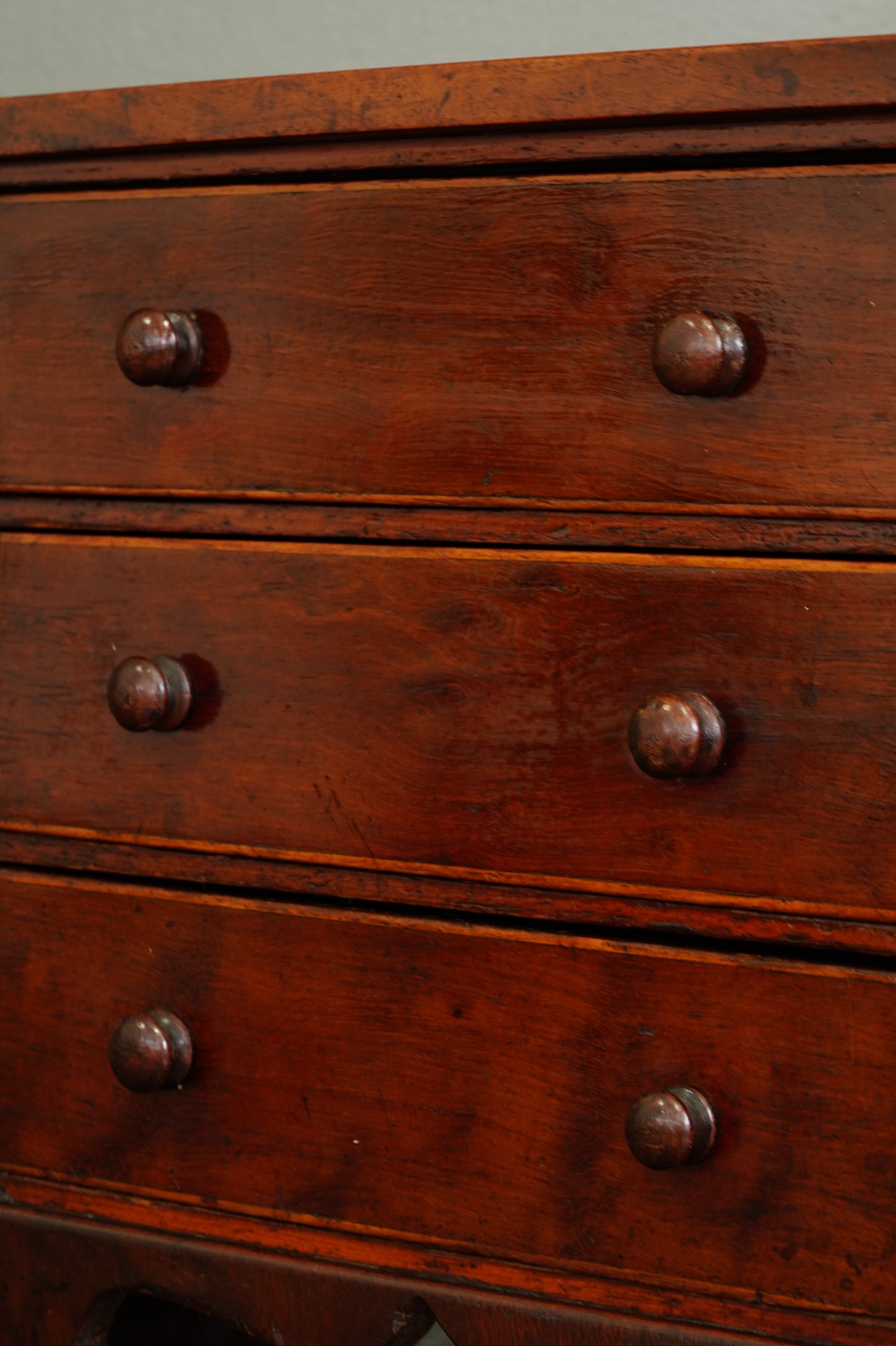 Antique English Mahogany Miniature Chest of Drawers, Circa 1830-1860
