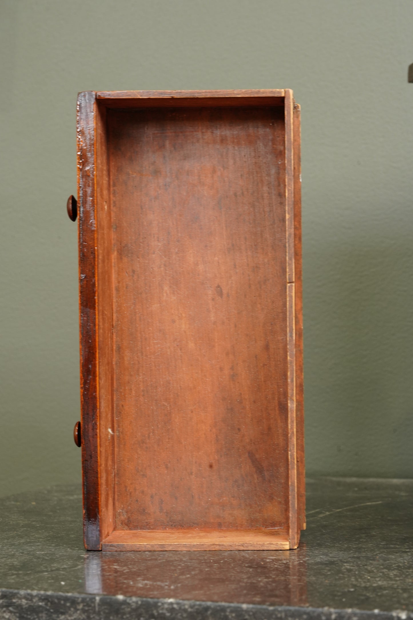 Antique English Mahogany Miniature Chest of Drawers, Circa 1830-1860