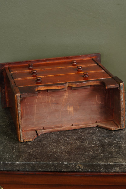 Antique English Mahogany Miniature Chest of Drawers, Circa 1830-1860