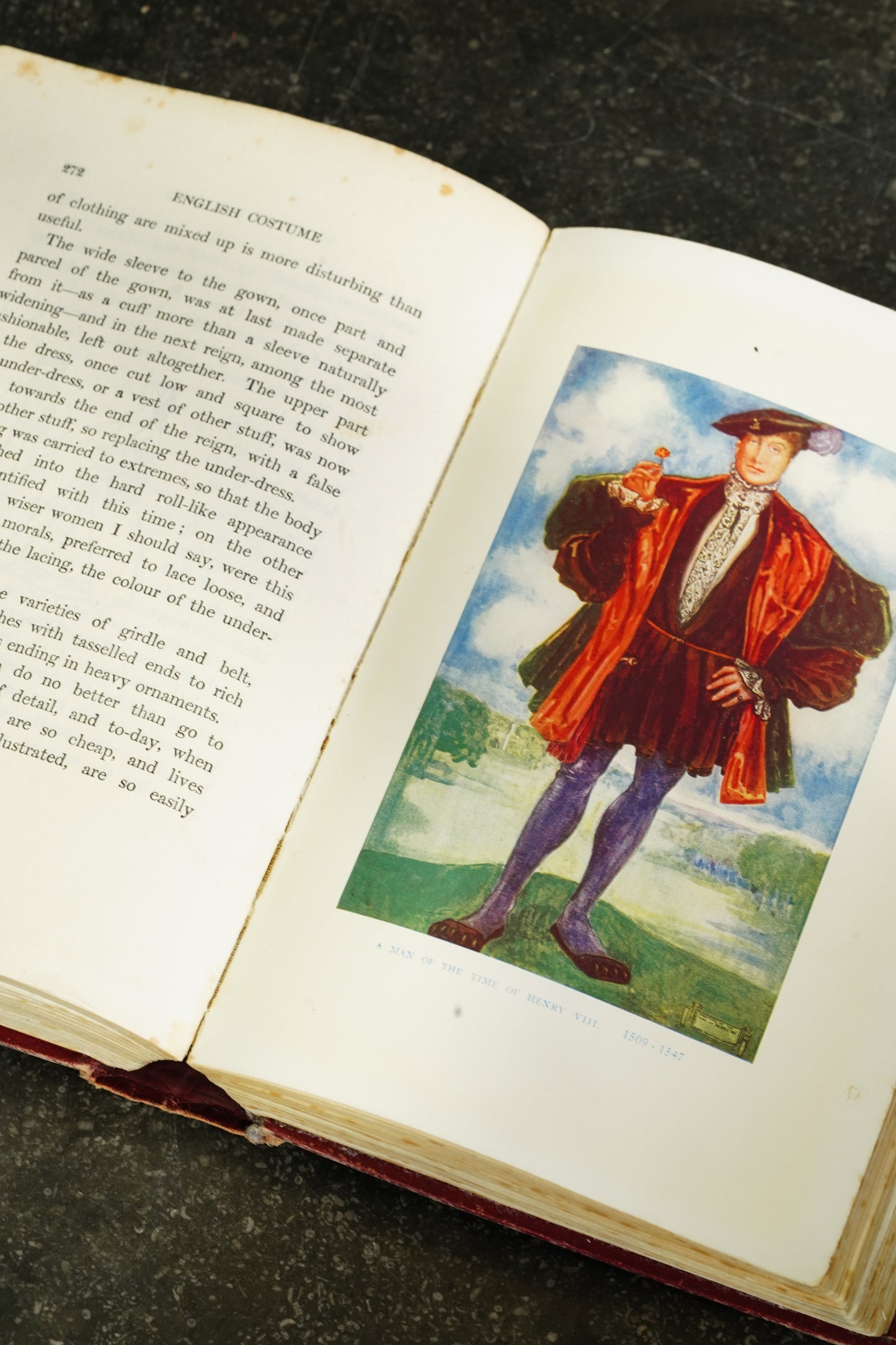 Antique English Costume Book Illustrated Calthrop 1931