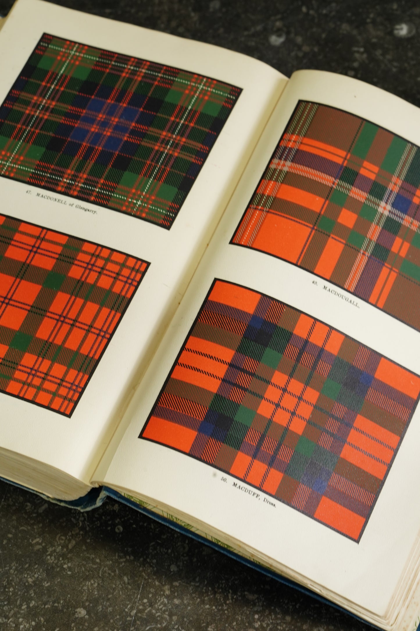 Antique Scottish Highland Clans Book First Edition Blue Cloth 1908