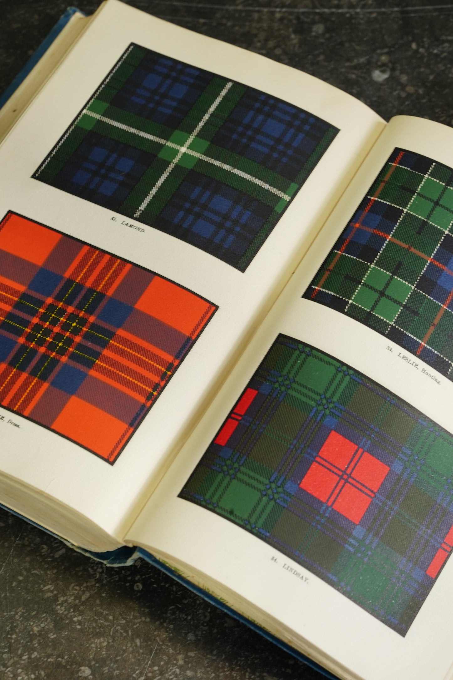 Antique Scottish Highland Clans Book First Edition Blue Cloth 1908