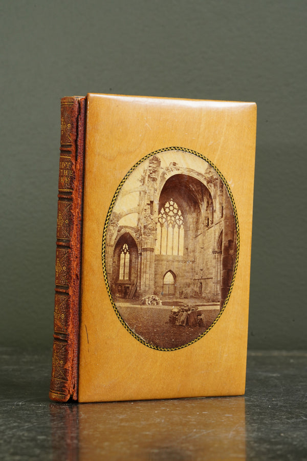 Antique Poetry Book Lady of the Lake Walter Scott Mauchline Binding secondary view