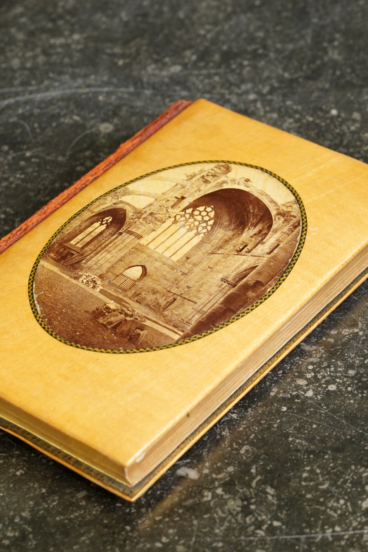 Antique Poetry Book Lady of the Lake Walter Scott Mauchline Binding