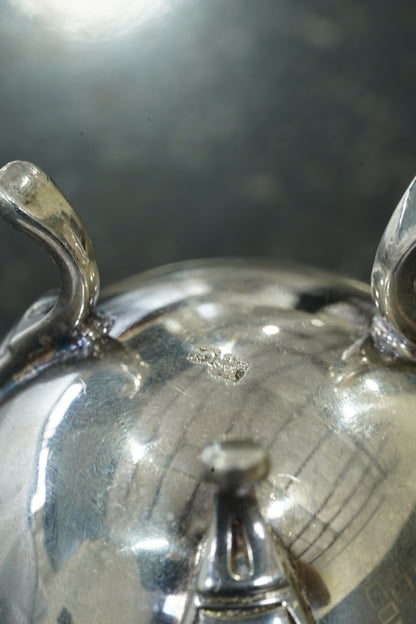 Antique English Silver Open Salt Dish, Ca. 1880