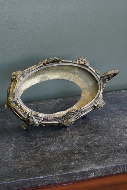 Antique French Brass Jardiniere | Centerpiece