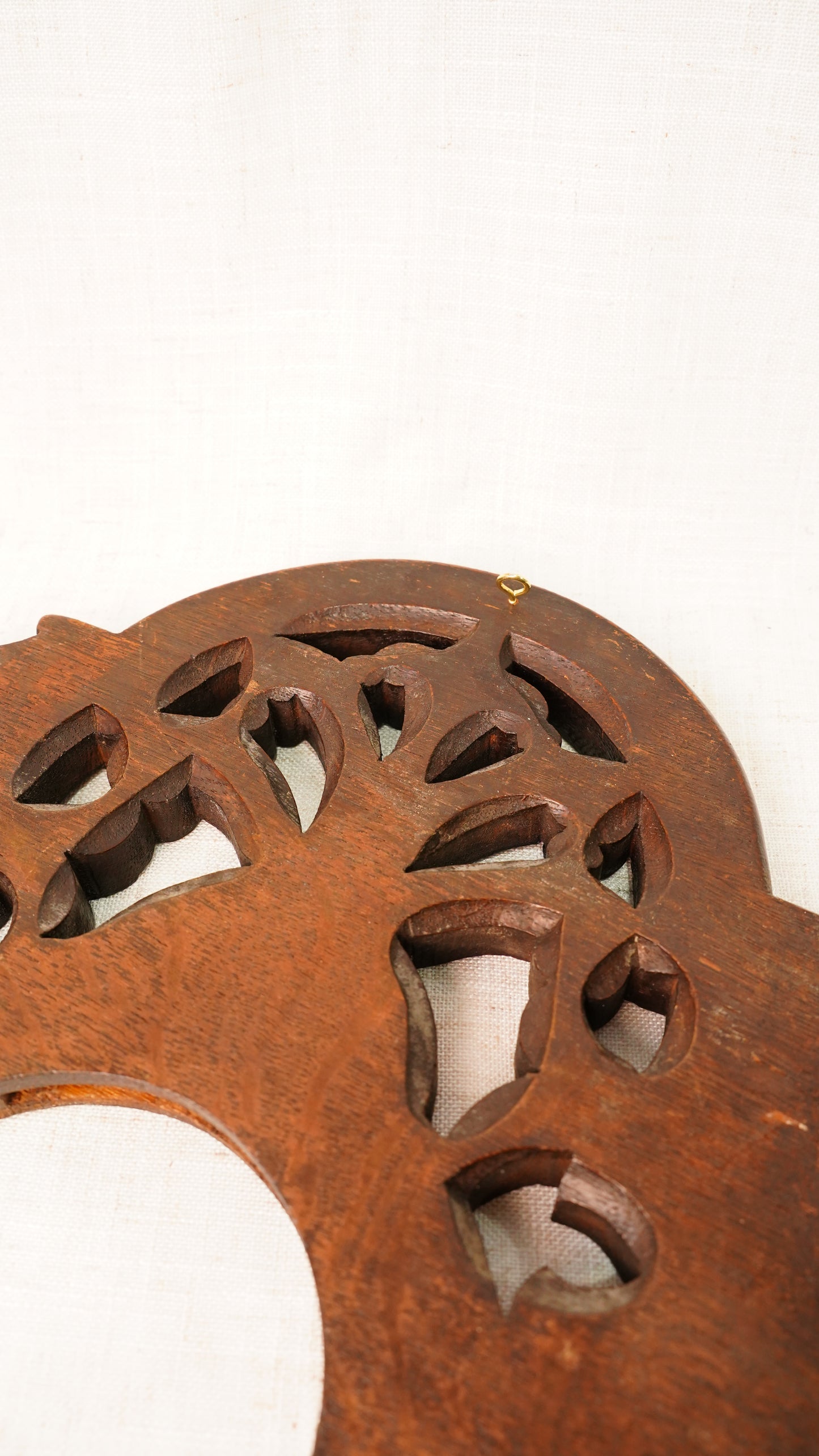 English Carved Oak Pediment Crest Fragment, Circa 1880